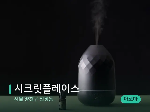 서울 양천구 신정동 시크릿플레이스 — 아로마 오일을 쓰는 관리 장면